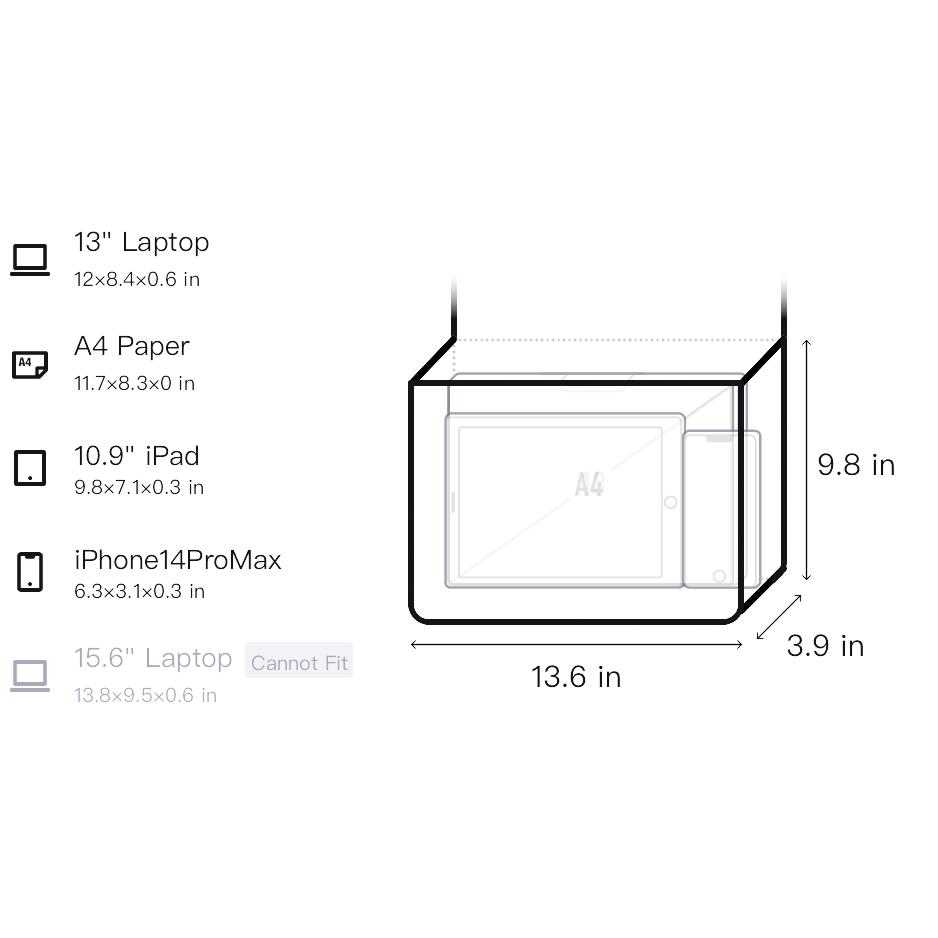 New New Balance Fabric Shoulder Bag Crossbody Bag Regular Unisex White & Blue LAB43409-ECL