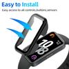Szkło+Etui dla Huawei Band 10 9 8 Szkło Hartowane Ochraniacz Ekranu & Twardy PC Ochronny Bumper dla Huawei Band10/9/8 Akcesoria