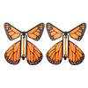 Wind Up Fluttering Butterfly Toy Flying Motion Butterfly Bookmarks with Rubber Band Mechanism Colorful Cardstock Wings