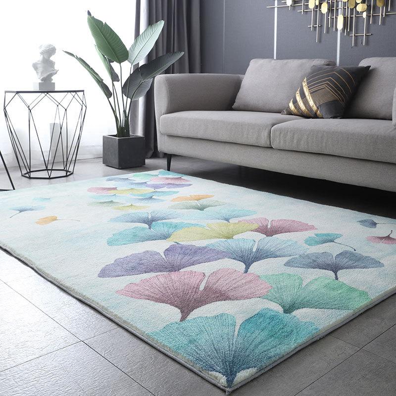 Nordic Living Room Decoration Carpet Non-slip Bedroom Bedside Large Carpet Home Fluffy Soft Rug