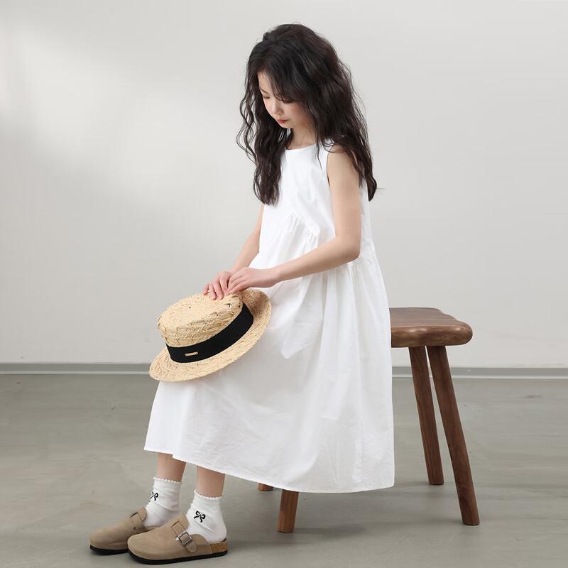 LUSON Mädchen Sommerkleid Ärmellos Koreanischer Stil