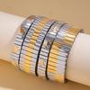 Stainless Steel Heart & Irregular Splicing Bracelet: Fashionable, Versatile, High-End Jewelry for Women