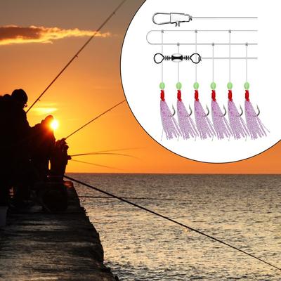 Fishing Hooks Accessories Colourful Fishing Sabiki Rigs