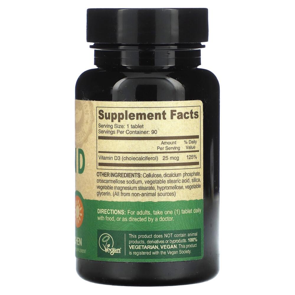 Deva Vegan Vitamin D D3 25mcg (1000IU) 90 Tablets