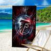 Custom Name Beach Towel Atlanta-Falcons Rise Up Beach Towel, Soft Microfiber, Gift for Her/Him, Birthday, for Pool, Beach, Travel, Fan gifts
