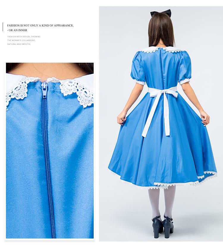 Alice Anime Maid Costume - Blue, Japan Size, Halloween Outfit