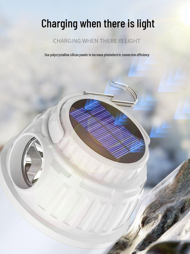 Rechargeable Solar Camping Lantern - Long Battery Life, Emergency & Outdoor Tent Light