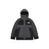 The North Face Mountain Windproof Windbreaker Jacket Unisex Black Gray NJ2HP51C