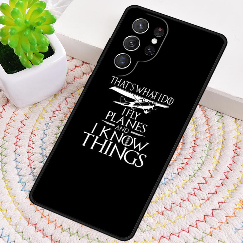 Airplane Pilot Phone Case for Samsung Galaxy Note 10 Pro S26 Ultra S23 S24 FE S25 S21 S22 PLUS Shockproof Cove