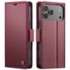 For iPhone 17 Pro Max 17 Air 17 Case With Card Holder, Wallet Case with RFID Blocking, Durable Leather Kickstand Magnetic Clasp