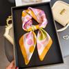 New Fashion Pattern Print Silk Square Scarf Women Suitable All Seasons Decoration Head Scarf Soft Foulard Bandana Neck Ties