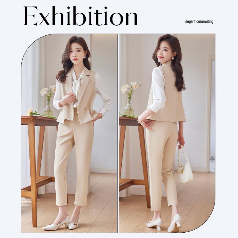 Elegantes 3-teiliges Business-Westen-Anzug für Damen