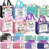 8/16/32pcs Floral Bible Tote Bag - For Christian Baptism, Non Woven Bag, Reusable Tote Bag, Baptism, Wedding Birthday, Inspiring
