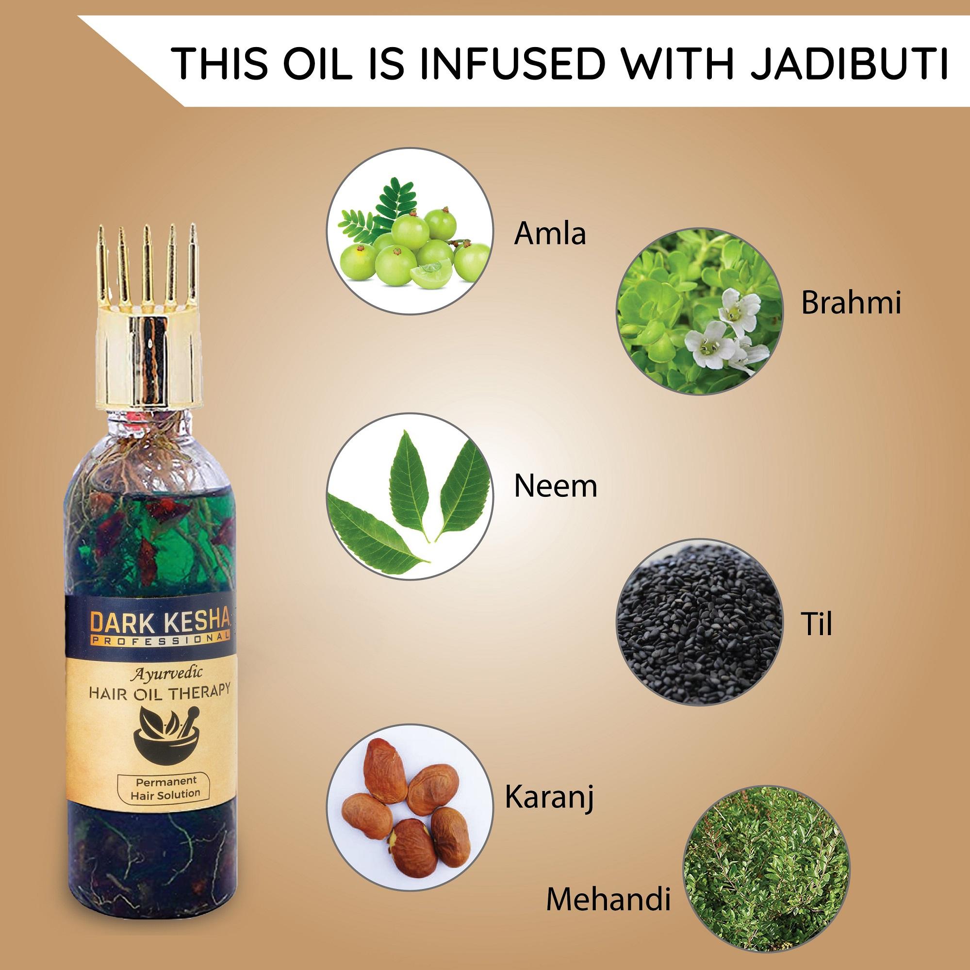 

Аюрведическое масло для волос Dark Kesa Bhringraj and Amla 100 мл | Уменьшает выпадение волос и улучшает рост волос