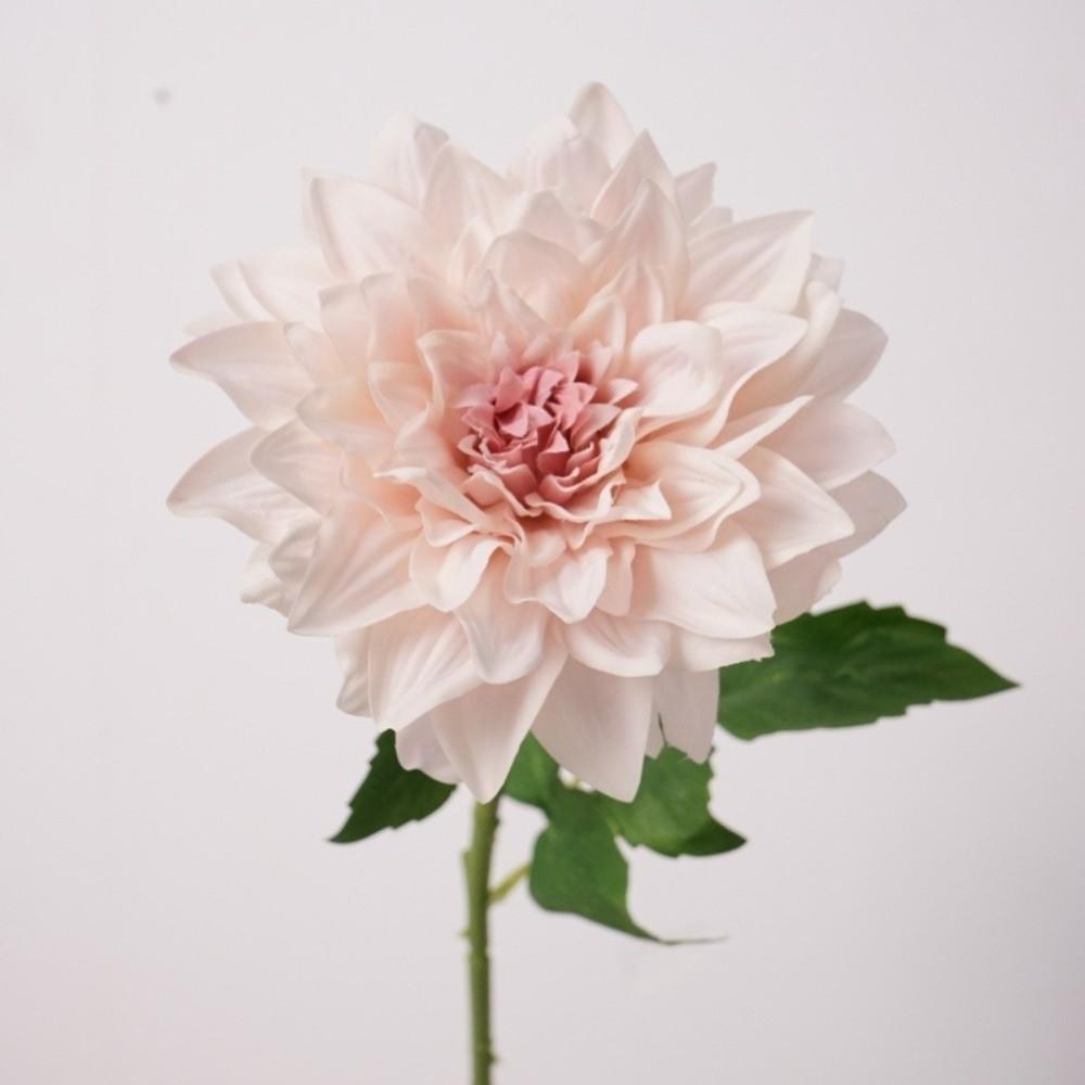 Green Leaves Artificial Dahlia Flowers Simulation Dahlias Branch  Hotel Wedding Decoration