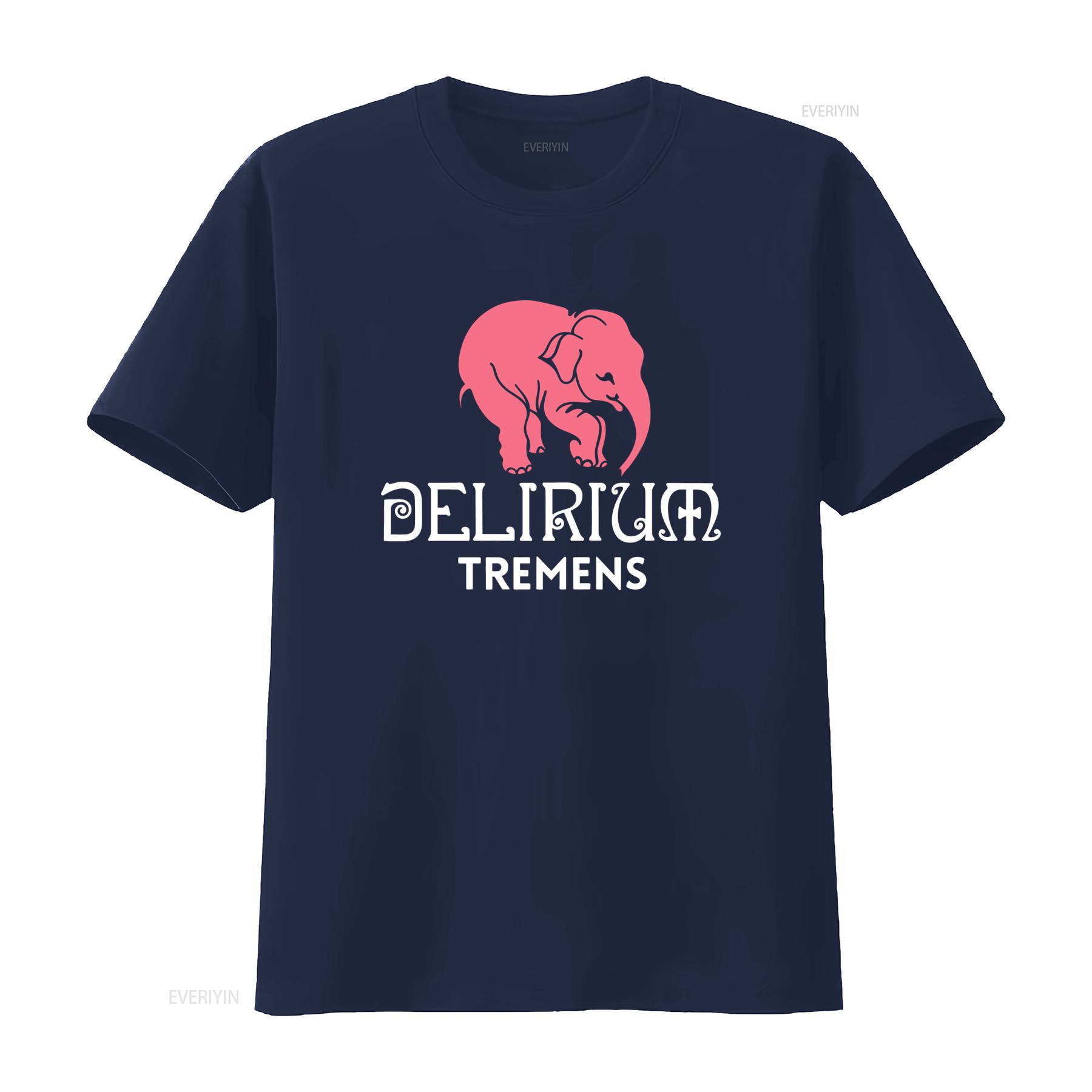 ZheXiong TEE Nieuw Delirium Tremens Logo T-shirt Grappig Ontwerp Amerikaanse Maten S 5XL vintage Gewassen streetwear Uitgerekt Casual Comfortabel S
