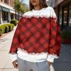 Women's Trendy Christmas Graphic Crewneck Sweatshirt Lightweight Casual Pullover Top for Holiday