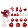 45pcs Exquisite Electroplated Christmas Hanging Balls Xmas Tree Ornaments  Indoor Outdoor Decoration