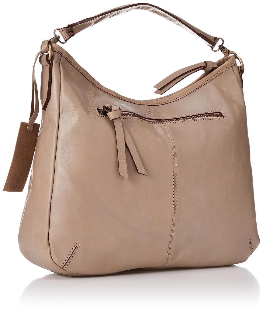 Peaks Peak Cowhide Shoulder Bag, 2-Way Cowhide Shoulder Bag, Women's, Beige