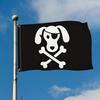 1pc a Pirate-Themed Dog Skeleton Flag Made from Durable 100% Polyester, Suitable for Outdoor Decoration In Gardens, Homes, Dorms, And More. It Feature