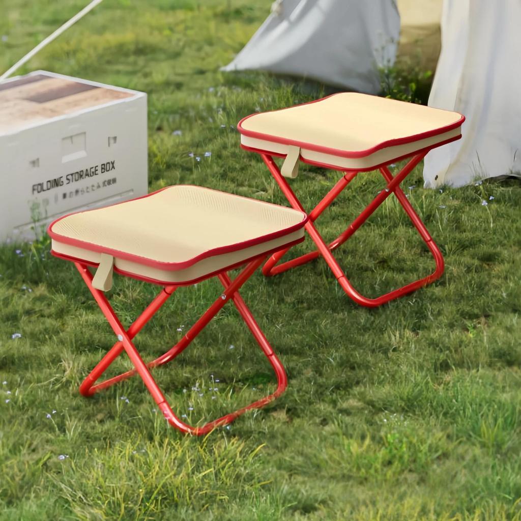 Portable Camping Stool with Oxford Fabric – Ultralight Folding Seat for Hiking, Fishing & Outdoor Travel  Pencil Bag Stool