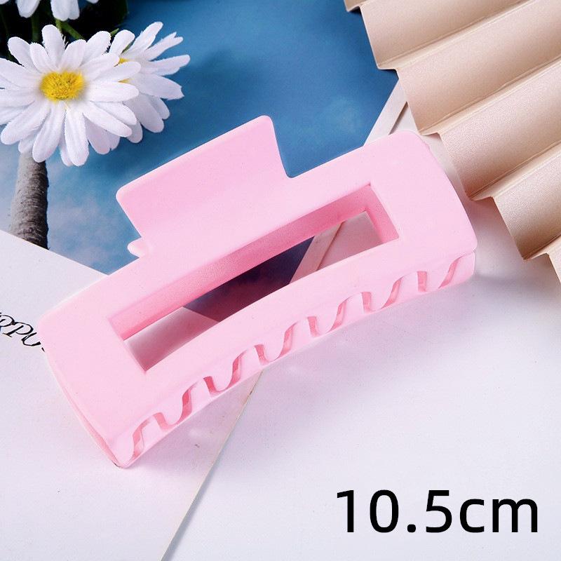 Matná obdélníková spona do vlasů v korejském stylu, 10,5 cm, pro drdoly a culíky