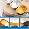 100Pcs 68ML Clear Lids Heat Resistant For Aluminum Foil Oval Non-Stick Baking Cups Cake Containers With Cakes