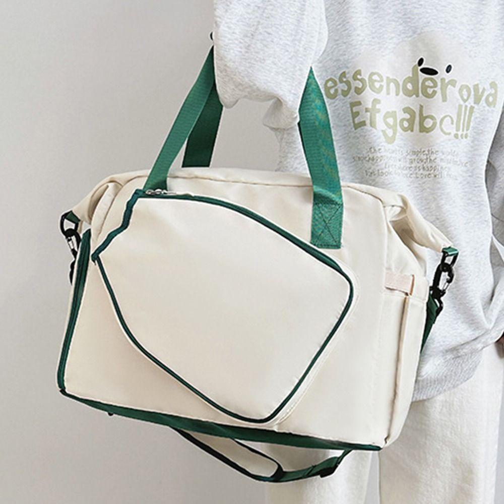 Portable Pickleball Racket Bag Large Capacity Tennis Shoulder Bag Tennis Racquet Bag  Badminton