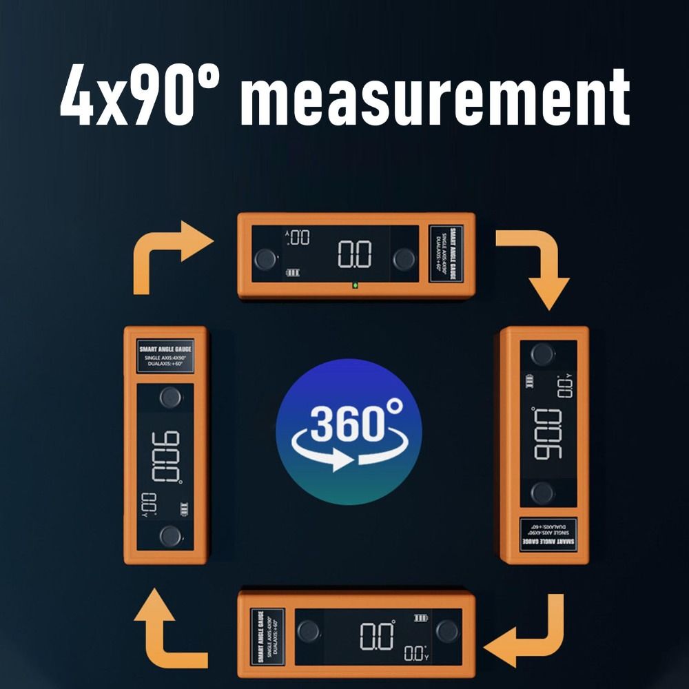 Magnetic Suction Display Angle Gauge Digital Display Tilt Angle Box  Measurement Electronic Tool