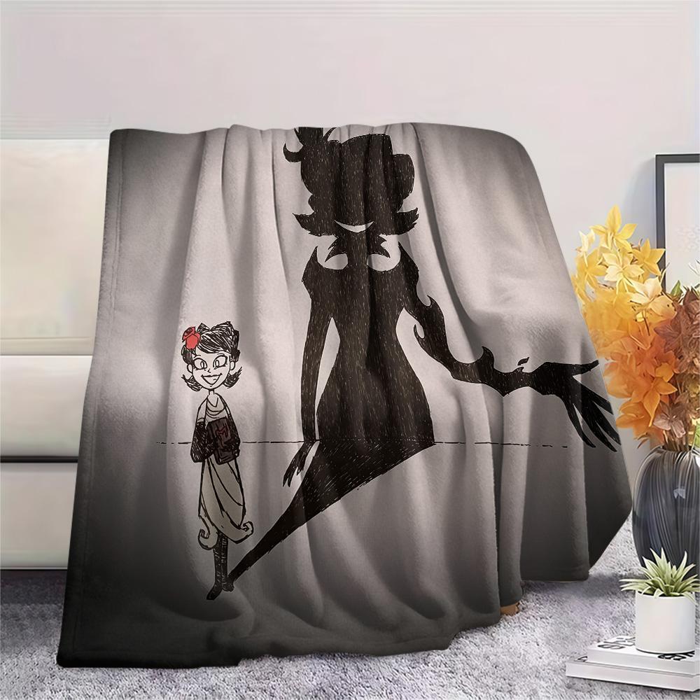 Queen Charlie Print Flannel Blanket, High Quality Comfortable for All Seasons, Home Decor, Warmth and Comfort