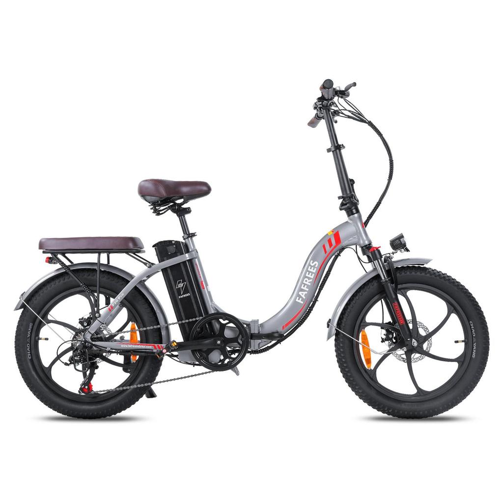FAFREES F20 Pro Electric Bicycle 250W Motor, 36V 18Ah Battery, 20*3.0 Inch Tire, IP54 Waterproof, 80-100KM Range E-bike