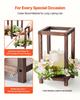 24 Pcs Wooden Wedding Lantern, Cedar Wood and Plastic Wooden Lantern Candle Holder, Rustic Decorative Home Centerpiece Ideal for Wedding Table Party