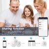 WiFi Smart Power Plug with Voice Control, Remote Timing, 3-Prong US Standard Plug,   Protector, PC+Flame Retardant ABS, for Home and  