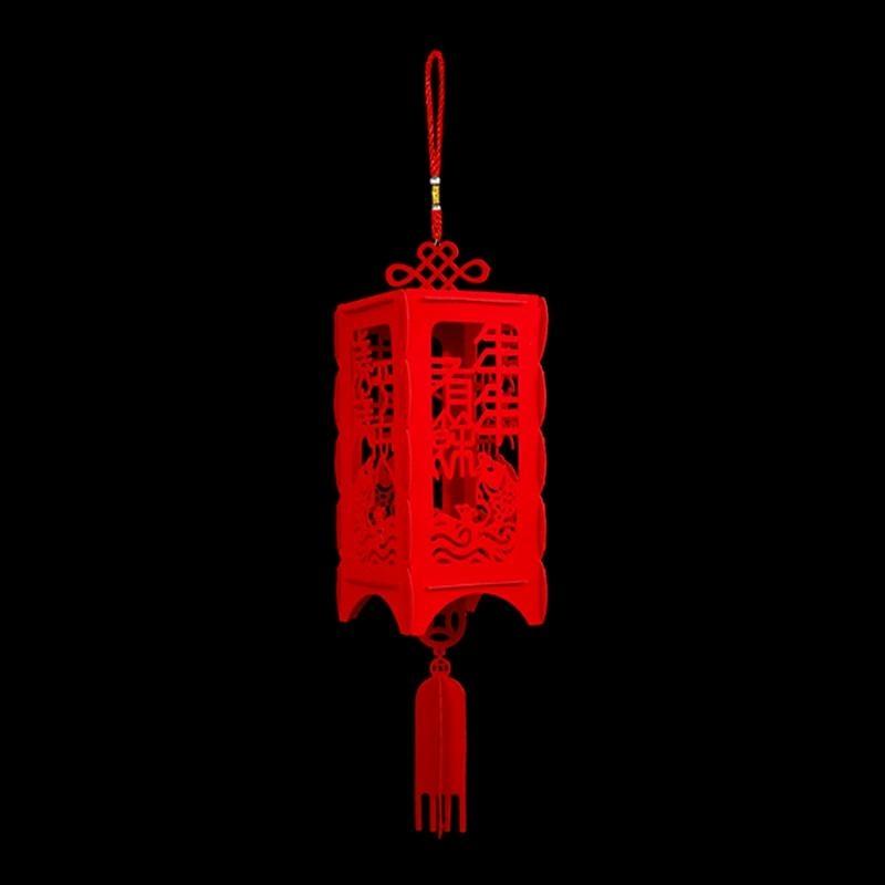 652F Chinese New Year Lanterns Good Fortune Red Paper Lanterns Decorations for Home