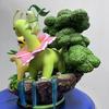 29CM Pokemon Chrysanthemum Herb Leaf figures PVC CuteLeaf partner Idiot  Cute Surfing Charming  Green Collection Mode Gifts