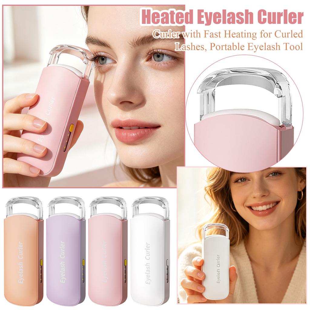 Heated Eyelash Curler - Curler with Fast Heating for Curled Lashes, Portable Eyelash Tool