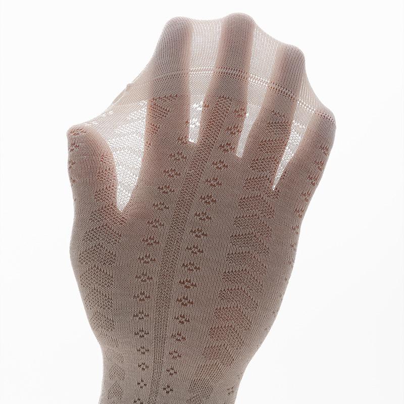 Einfarbige Wadensocken für Damen, Sommerdünn, Hohlmaschen-Langsocken, Süße Spitzen-Ballett-Stil Frotteesocken, Nahtlose Socken