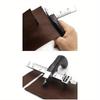 1Pc Professional Sharp Leather Strap String Belt Cutter Adjustable DIY Hand Cutting Tool with 2 Blades Craft Leather Tools