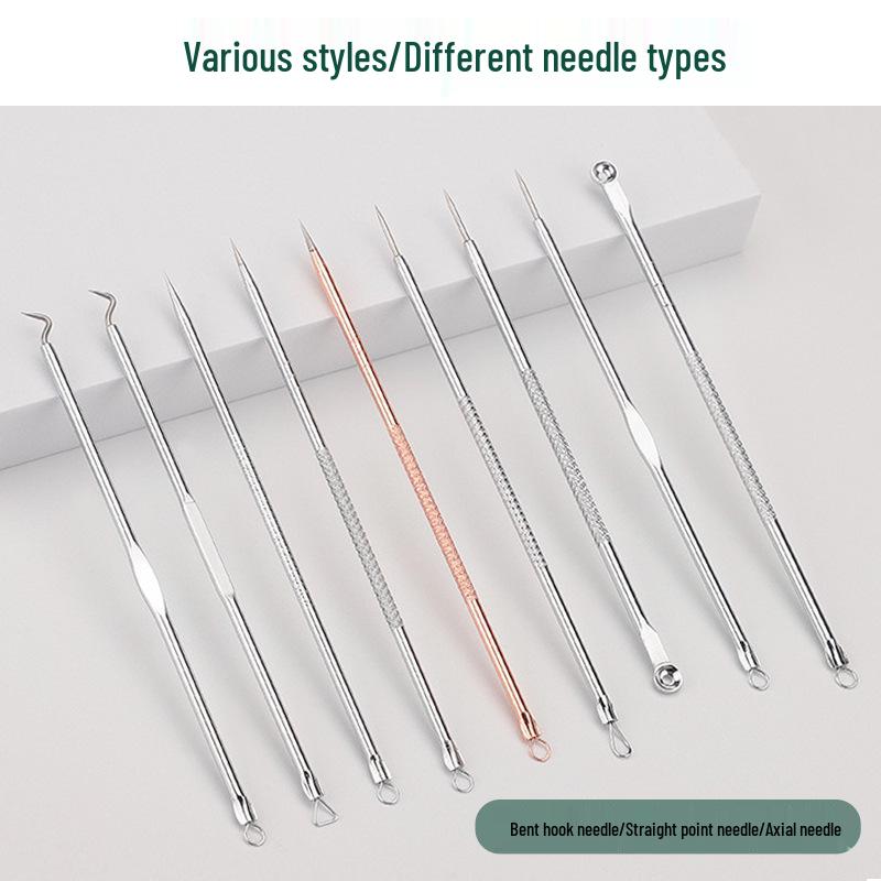 Stainless Steel Blackhead Remover & Acne Needle Set - Beauty Tools