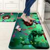 Amphibia Print Flannel Kitchen Mat Christmas Soft Area Rug Non Slip Floor Carpet Home Decoration