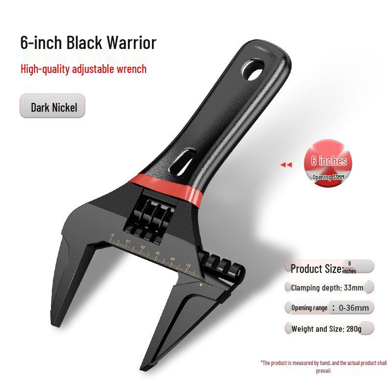 Heavy-Duty Adjustable Wrench Set: Large Opening & Multifunctional Small Wrenches