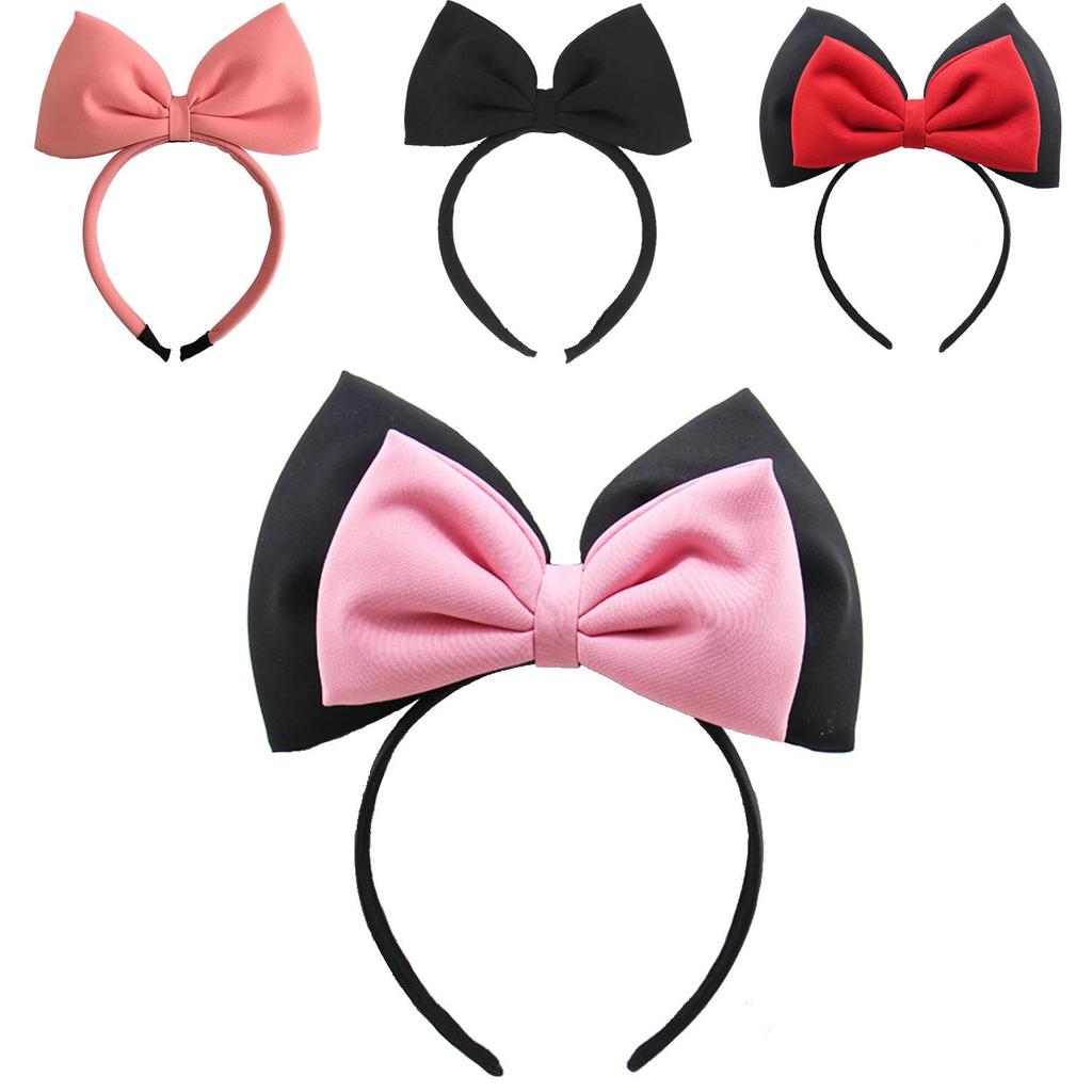 Childrens Hairband With Handmade Black Butterfly Knot For Party And Performance