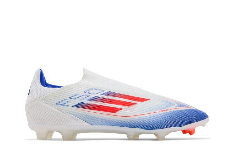 adidas F50 League Laceless Firm/Multi-Ground Cloud White Solar Red Luc