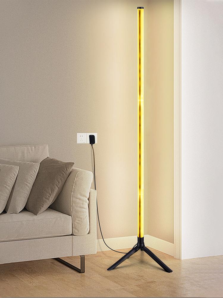 RGB Corner Floor Lamp Modern Standing Lamp APP and Remote Control Color Changing Ambience Light for Gaming Room