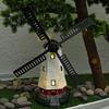 Solar Powered Windmill LED Wind Mill Sculptures Waterproof Light Up Solar Windmill Statue For Garden Yard Backyard Pathway