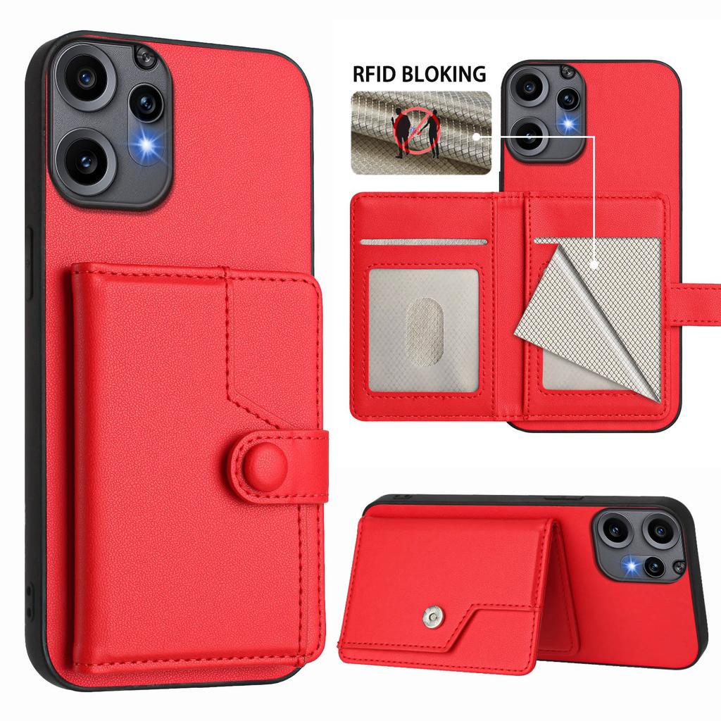 For Nothing CMF Phone 2 Pro Case RFID Blocking Card Holder Kickstand TPU + PU Leather Phone Back Cover