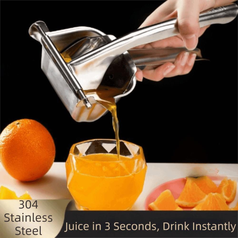 Hand Press Orange Juice Extractor Stainless Steel Portable Fruit Press Manual Juicer  Kitchen Tool