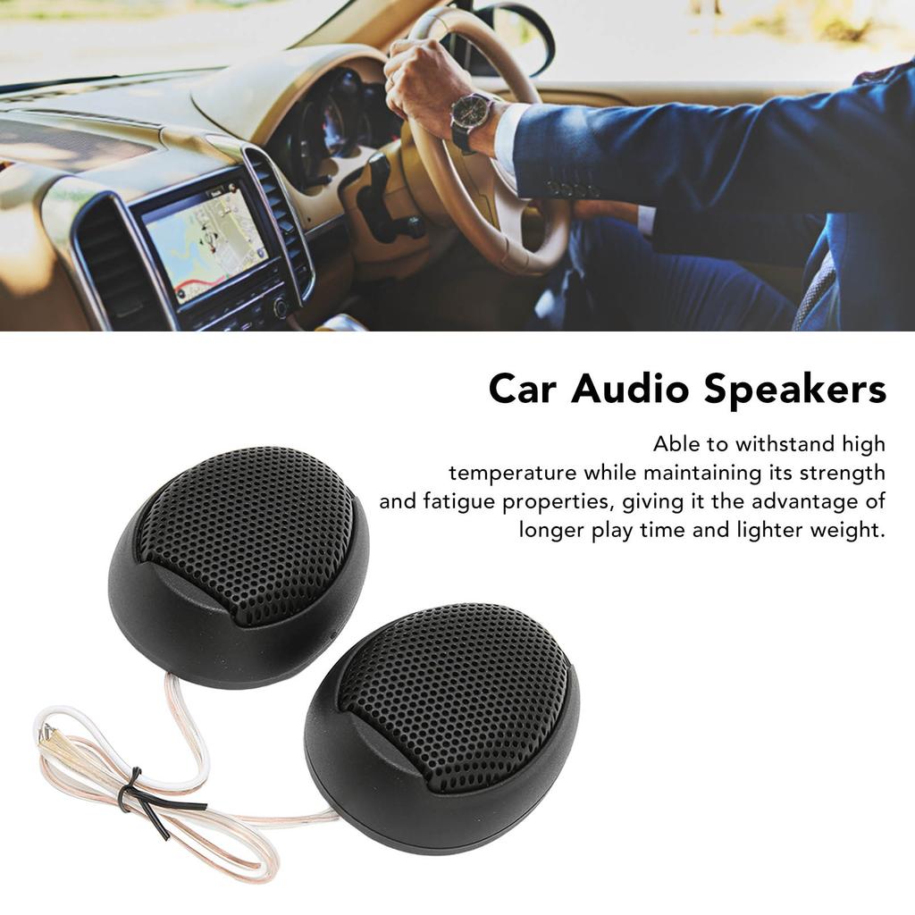 2 Pcs Car Tweeters 98dB 1000W Dome Interior Stereo   Loudspker for Sound System