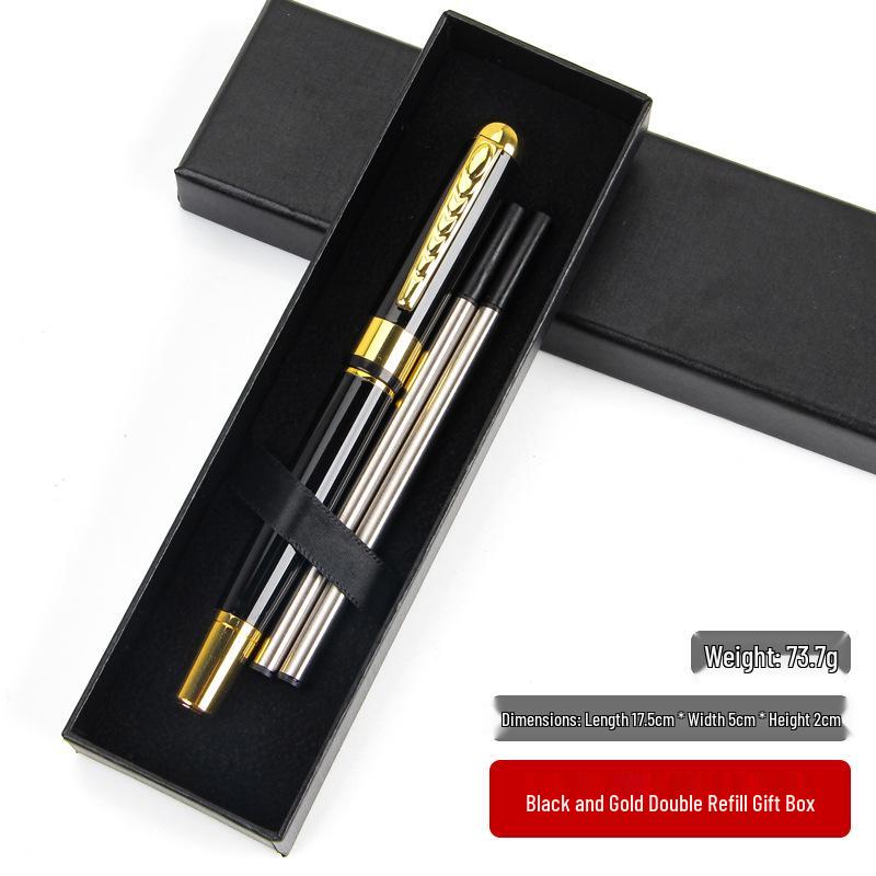 Custom Logo Ballpoint Pen Gift Box for Business Leaders - Metal Pen with Cap-Off Bullet Tip