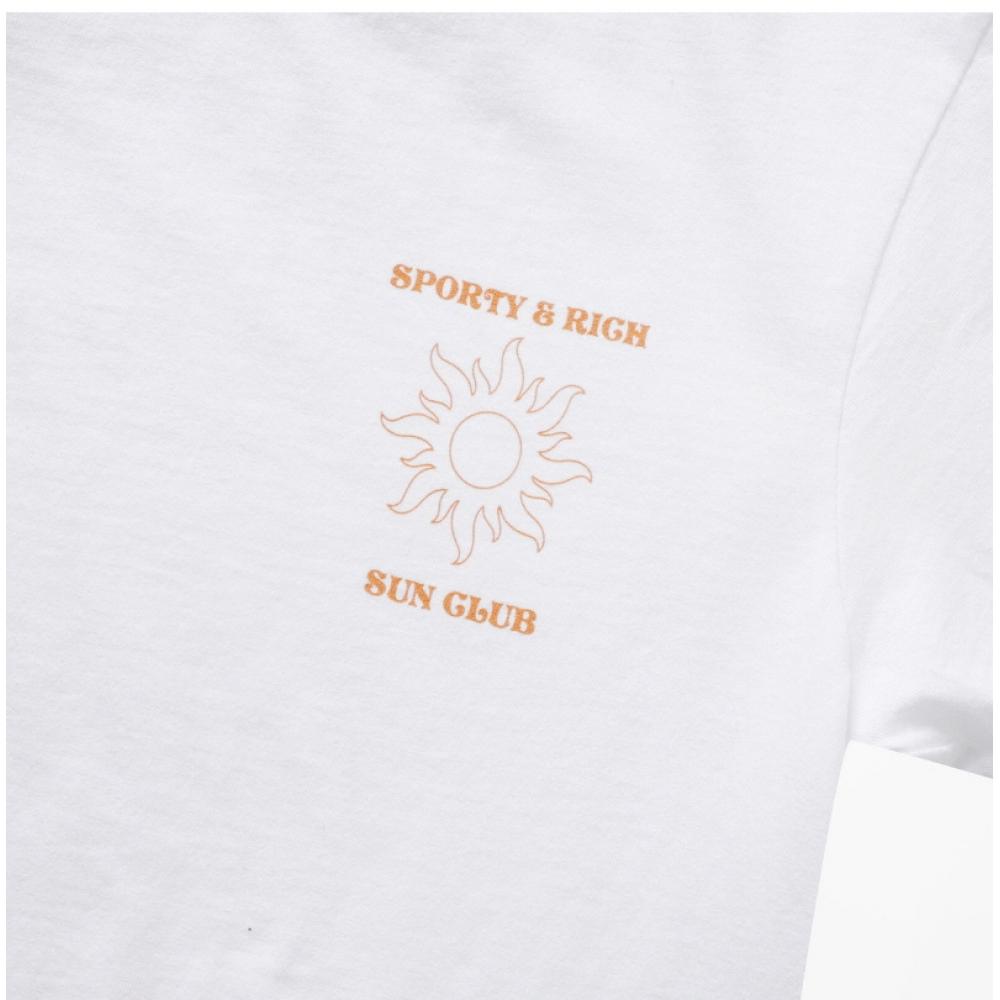 Sporty   Rich Ts972wh Sun Club  Sun Club  Common Short Sleeve Tee
